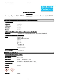 SAFETY DATA SHEET Adamantane According to Regulation (EC) No 1907/2006, Annex II, As Amended
