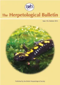 Habitat Use of the Aesculapian Snake, Zamenis Longissimus, at the Northern Extreme of Its Range in Northwest Bohemia