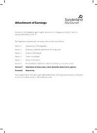Attachment of Earnings