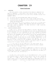CHAPTER 19 Conclusions 19.1 OBJECTIVES