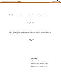 Kelly Rae Chi a Thesis Submitted to the Faculty of the University of North