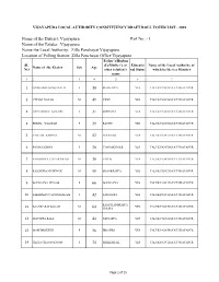 Name of the District: Vijayapura Part No :- 1 Name of the Taluka: Vijayapura Location of Polling Station: Zilla Panchayat Offic