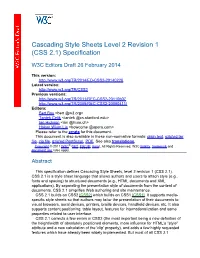CSS 2.1) Specification