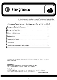 In Case of Emergency – Don't Panic, Refer to This Booklet!