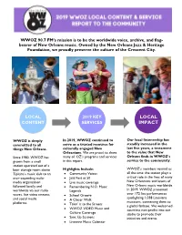 Local Content & Service Report