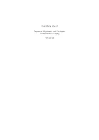 Solution Sheet