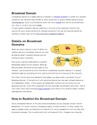 Broadcast Domain