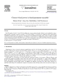 Closest 4-Leaf Power Is Fixed-Parameter Tractable$