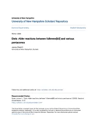 Diels -Alder Reactions Between Fullerene[60] and Various Pentacenes