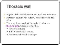 Thoracic Wall
