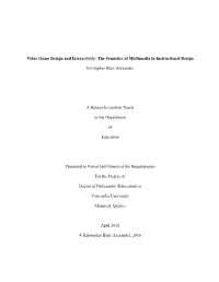 Video Game Design and Interactivity: the Semiotics of Multimedia in Instructional Design