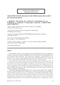 Annotated List of Marine Alien Species in the Mediterranean with Records of the Worst Invasive Species