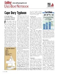 Cape Dory Typhoon Myself Aboard It, out in the Pacific, En Route to a Remote Atoll