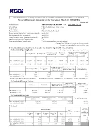 Financial Statements in This Release Are Unaudited