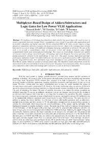 Multiplexer-Based Design of Adders/Subtractors and Logic