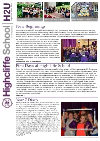 New Beginnings First Days at Highcliffe School Year 7 Disco