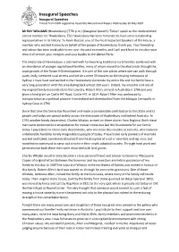 Ray Williams Inaugural Speech.Pdf