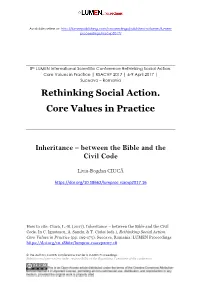 Rethinking Social Action. Core Values in Practice | RSACVP 2017 | 6-9 April 2017 | Suceava – Romania Rethinking Social Action