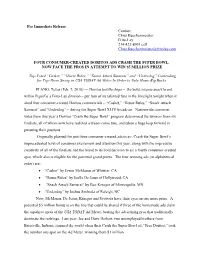 For Immediate Release Contact: Chris Kuechenmeister Frito-Lay 214-422-8901 Cell Chris.Kuechenmeister@Fritolay.Com