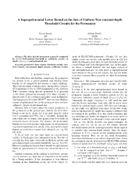 A Superpolynomial Lower Bound on the Size of Uniform Non-Constant-Depth Threshold Circuits for the Permanent