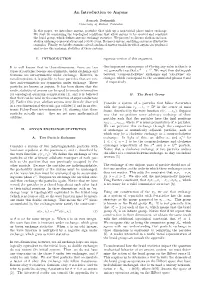 An Introduction to Anyons