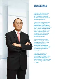 CEO's Overview of Group Operations