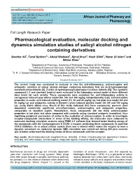 Comments Regarding Molecular Modeling