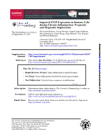And Diagnostic Implications During Chronic Inflammation