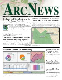 GIS Grows in European Cadastres and National Mapping Agencies On