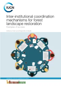Inter-Institutional Coordination Mechanisms for FLR – Examples Of