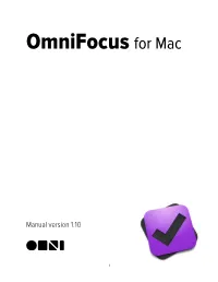 Omnifocus for Mac Manual