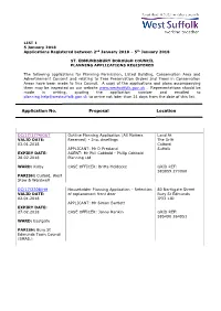 Weekly Applications List SEBC