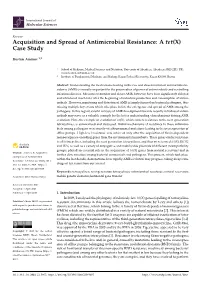 Acquisition and Spread of Antimicrobial Resistance: a Tet(X) Case Study