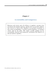 Chapter 4 Accountability and Transparency