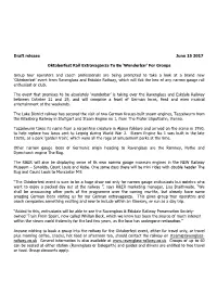 Draft Release June 15 2017 Oktoberfest Rail Extravaganza To
