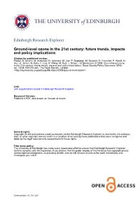 Ground-Level Ozone in the 21St Century: Future Trends, Impacts And