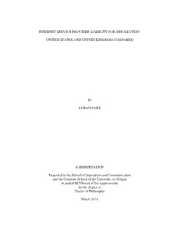 Internet Service Provider Liability for Defamation