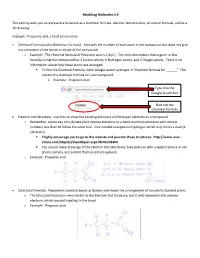 Modeling Molecules Helper Document.Pdf