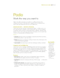 Podio Work the Way You Want To
