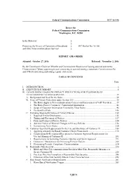 Protecting the Privacy of Customers of Broadband and Other Telecommunications Services, WC Docket No