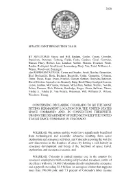 2020 Senate Joint Resolution 20-018 Concerning