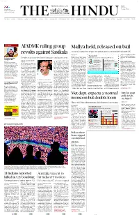 AIADMK Ruling Group Revolts Against Sasikala
