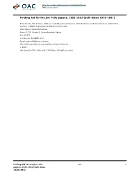 Finding Aid for the Jim Tully Papers, 1883-1952 [Bulk Dates 1920-1947]