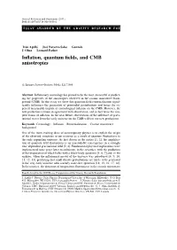 Inflation, Quantum Fields, and CMB Anisotropies