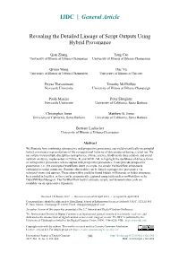 Revealing the Detailed Lineage of Script Outputs Using Hybrid Provenance