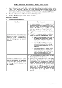 Yalding Representations to Session 10A 2