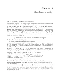 Chapter 2 Structural Stability