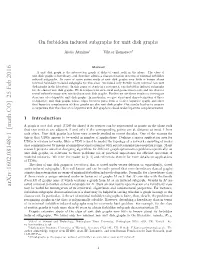 On Forbidden Induced Subgraphs for Unit Disk Graphs