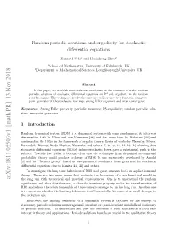 Random Periodic Solutions and Ergodicity for Stochastic Differential