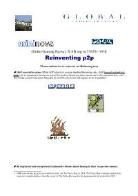 Reinventing P2p